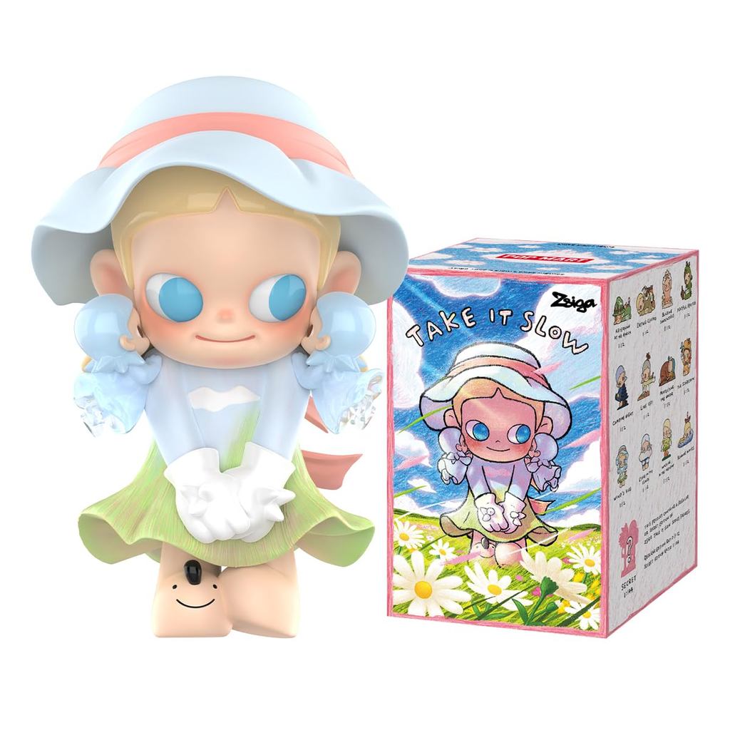 POP MART Zsiga Take It Slow Series [1 ชิ้น] Pop Mart Gashapon Blind Box Figure Model Kit Premium Toy