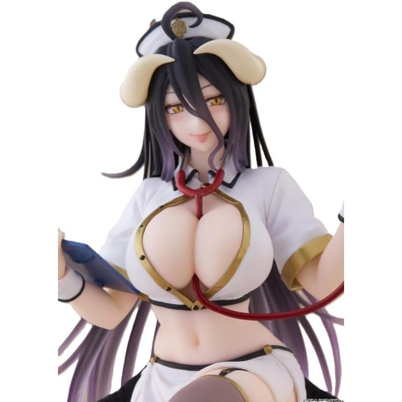 Albedo Desktop Cute Figure Overlord Nurse Ver. OVERLORD ALBEDO Figure ขนาดประมาณ 13 ซม. ของแท้ | Jap