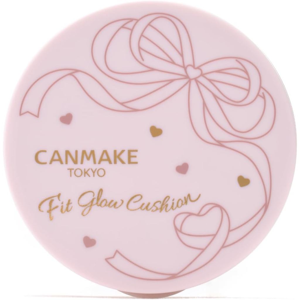 Canmake Fit Glow Cushion 01 Light 0.4 oz (10 g) Foundation Cushion Foundation Glossy Skin Thin Film 
