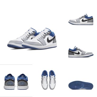 Jordan 1 Low SE “True Blue” รองเท้าผ้าใบ ลําลอง เหมาะกับการเล่นกีฬา DM1199-140