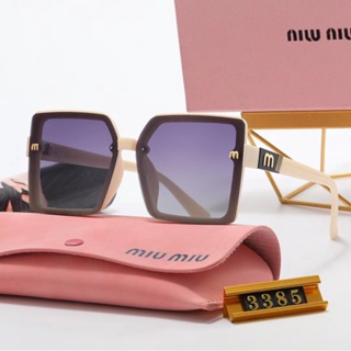 ใหม่ miu แว่นตากันแดดแฟชั่น แบรนด์หรู สไตล์เรโทร คลาสสิก สําหรับผู้ชาย ผู้หญิง 2023