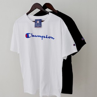 เสื้อยืดแขนสั้น ผ้าฝ้าย พิมพ์ลายโลโก้ Championt GT23H สําหรับผู้ชาย และผู้หญิง