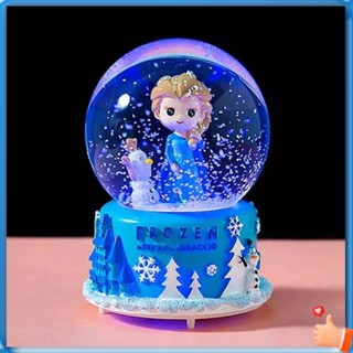 ลูกแก้วหิมะ กล่องดนตรีไขลาน Frozen Aisha Princess คริสตัลบอลตั้งโชว์กล่องดนตรีกล่องดนตรีเด็ก Aisha ของขวัญวันเกิดสาวน้อย