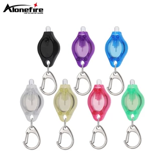Alonefire F6 พวงกุญแจไฟฉาย LED ขนาดเล็ก แสงสีขาว