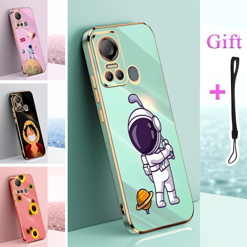 ITEL Vision 5 S663LC S18 S663L เคสซิลิโคนTPUการ์ตูนเคสโทรศัพท์ITEL Vision 5 S663LC S18 S663L Gold Ed