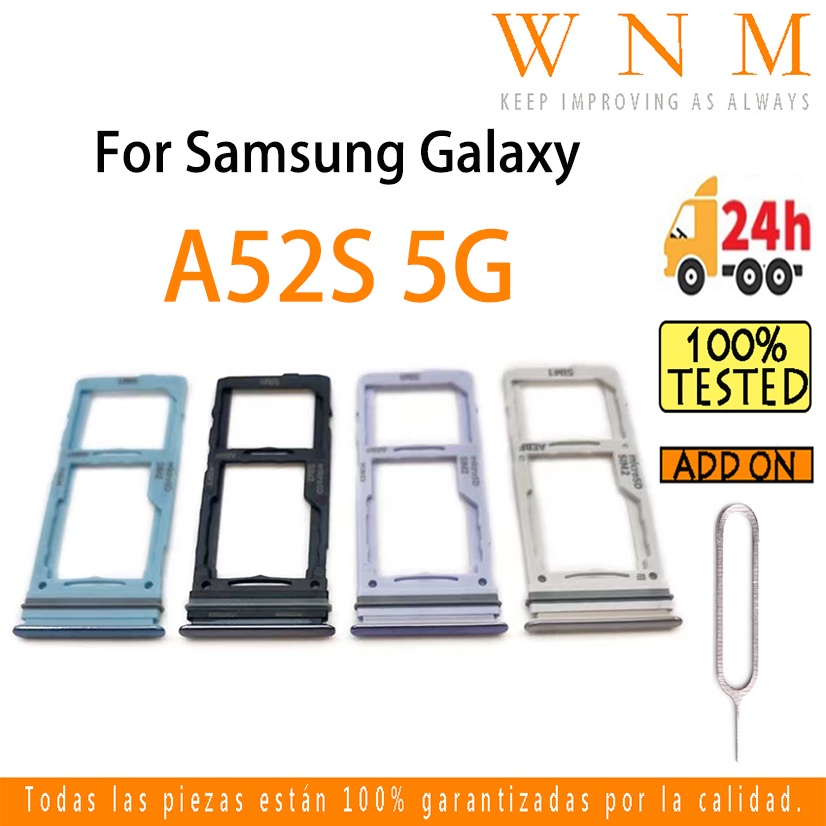 สําหรับ Samsung Galaxy A52S 5G ซิมการ์ดถาดผู้ถือการ์ด Reader SD Slot อะแดปเตอร์อะไหล่