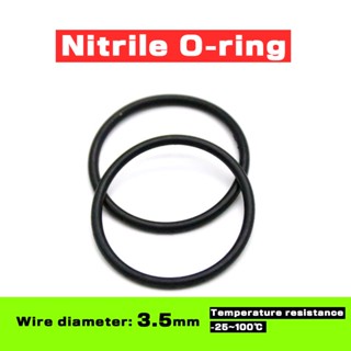 โอริงไนไตร สีดํา เส้นผ่าศูนย์กลาง 3.5 มม. เส้นผ่าศูนย์กลางนอก 10-54 มม. NBR แหวนซีล ทนน้ํามัน อุปกรณ์เสริมแหวนยางวาล์วเชิงกล และ - *