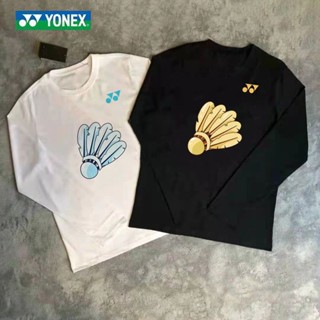 Yonex เสื้อยืดแขนยาว ระบายอากาศ สวมใส่สบาย สําหรับผู้ชาย