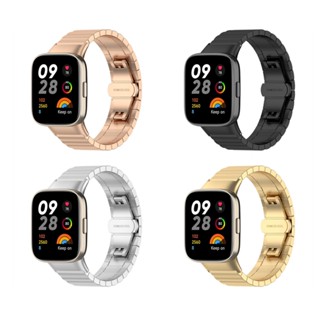 สายนาฬิกาข้อมือ สายสแตนเลส อุปกรณ์เสริม สําหรับ Mi Watch Lite 3 Redmi Watch 3