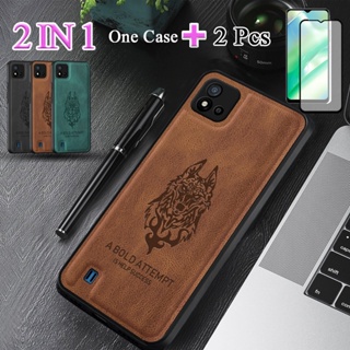 2 IN 1 เคสโทรศัพท์มือถือเซรามิค พิมพ์ลาย สองชิ้น สําหรับ Realme C20 Realme C11 2021