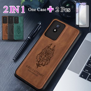 2 IN 1 เคสเซรามิค พิมพ์ลาย สองชิ้น สําหรับ VIVO Y02 Prime