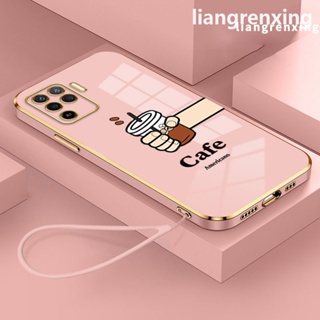 เคส OPPO A94 4G OPPO Reno 5F Reno5 F ใหม่ เคสโทรศัพท์ ซิลิโคนนิ่ม ชุบไฟฟ้า กันกระแทก สําหรับ OPPO A94 4G OPPO Reno 5F Reno5 F DDKF01 น่ารัก ลายการ์ตูน กันกระแทก