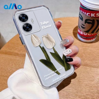 เคสโทรศัพท์มือถือแบบนิ่ม ลายดอกไม้ สําหรับ Realme 11 Pro + 11 Pro + 10t 10 Pro + 9i Realme C55 C35 C30s C33 2023 C30 C31 Ultra