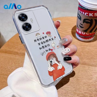 เคสโทรศัพท์มือถือแบบนิ่ม ลายกล้องถ่ายรูปเด็กผู้หญิง สําหรับ Realme 11 Pro + 11 Pro + 10t 10 Pro + 9i Realme C55 C35 C30s C33 2023 C30 C31 Ultra