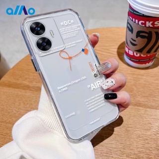 เคสโทรศัพท์มือถือแบบนิ่ม ลายไม้แขวนเสื้อ สีดํา และสีขาว สําหรับ Realme 11 Pro + 11 Pro + 10t 10 Pro + 9i Realme C55 C35 C30s C33 2023 C30 C31 Ultra