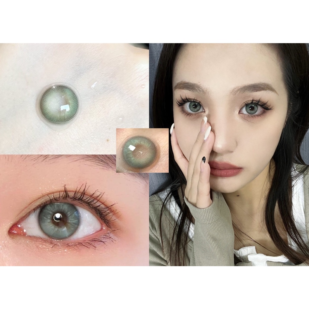 (2023.June.20th)llqhui Series คอนแทคเลนส์ สีเขียว 14.20 มม. (เกรด 0-8.00)
