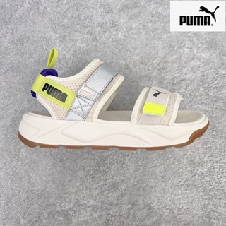 ของแท้ 100% Puma Velcro รองเท้าแตะชายหาด เพิ่มความสูง