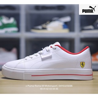 Original BMW sports series x Puma Roma M Motorsport series รองเท้าผ้าใบลําลอง ข้อสั้น สไตล์เรโทร เหมาะกับการเล่นกีฬา