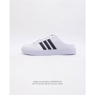 Original Adidas Vs Set Mulse Low-Top รองเท้าผ้าใบลําลอง เหมาะกับการเล่นกีฬา