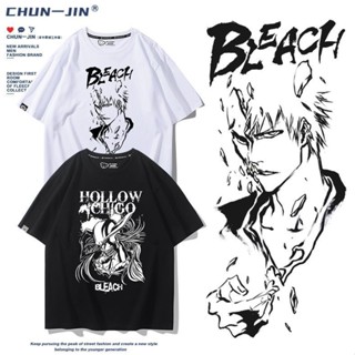 เสื้อยืดแขนสั้นลําลอง คอกลม พิมพ์ลาย Death God Millennium Blood War Chapter Realm Kurosaki Ichigo Swastika สําหรับผู้ชาย และผู้หญิง