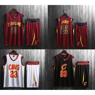 เสื้อกีฬาบาสเก็ตบอล ลายทีม NBA Cleveland Cavaliers James Jersey Jersi สําหรับผู้ใหญ่