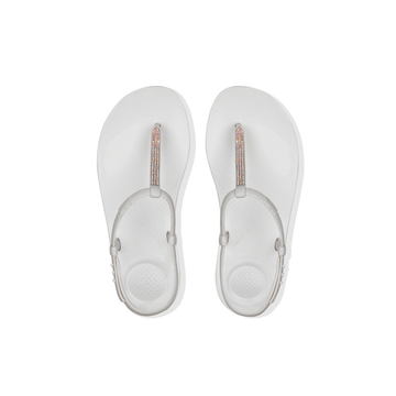 FITFLOP IQUSHION รองเท้าแตะแบบรัดส้นผู้หญิง รุ่น R10-194 สี Urban White