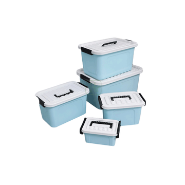 กล่องเก็บของ เอนกประสงค์ ล็อคได้ มี5ขนาด3สี กล่องพลาสติก กล่องหูหิ้ว กล่องใส่ของ กล่องพลาสติกพร้อมฝาปิด