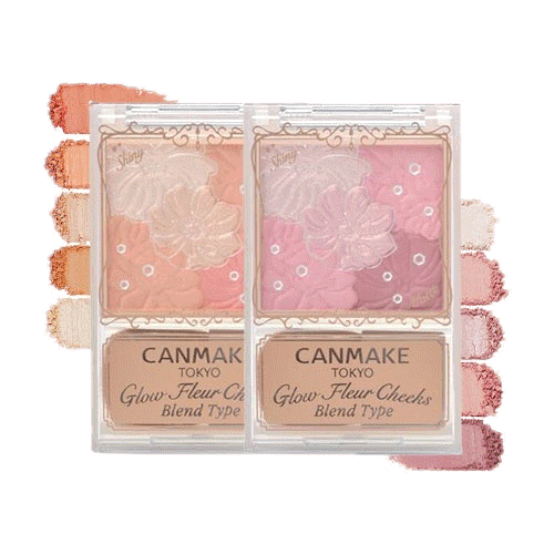 Canmake Glow Fluer Cheek Blend Type บลัชออนเนื้อแมท&เนื้อประกายมุก ในหนึ่งเดียว