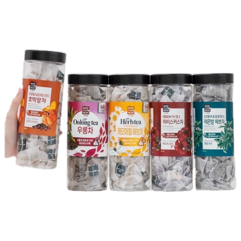 พร้อมส่ง NOKCHAWON PUMPKIN & RED BEAN TEA ม HIBISCUS TEA 60 Teabags