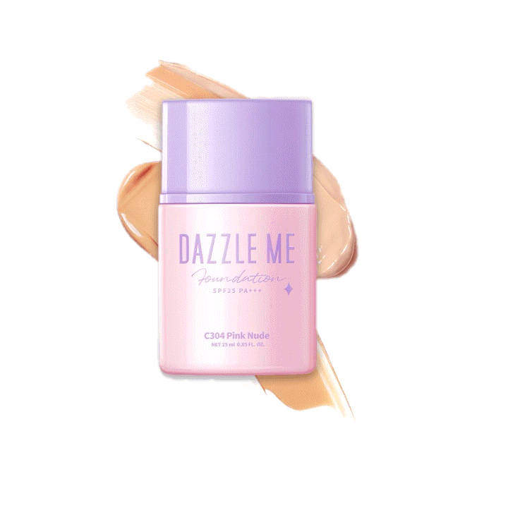 [ใส่โค้ด D8M4L82 ลด 15%]Dazzle Me Day by Day Foundationรองพื้นเนื้อลิขวิด เกลี่ยง่าย เนื้อสัมผัสบางเบาคุมมันSPF 25PA+++