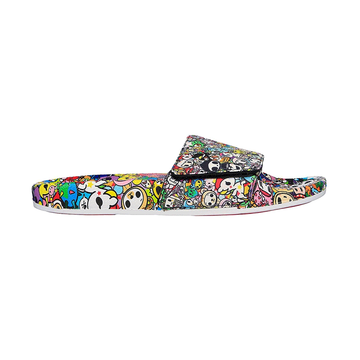 Skechers สเก็ตเชอร์ส รองเท้าแตะผู้หญิง Women Tokidoki Cali Pop Ups Happy Friends Sandals - 119393-BKMT Luxe Foam