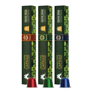 กาแฟออแกนิค ม่อนดอยหลวง - กาแฟแคปซูล (10 capsules) (Nespresso compatible)