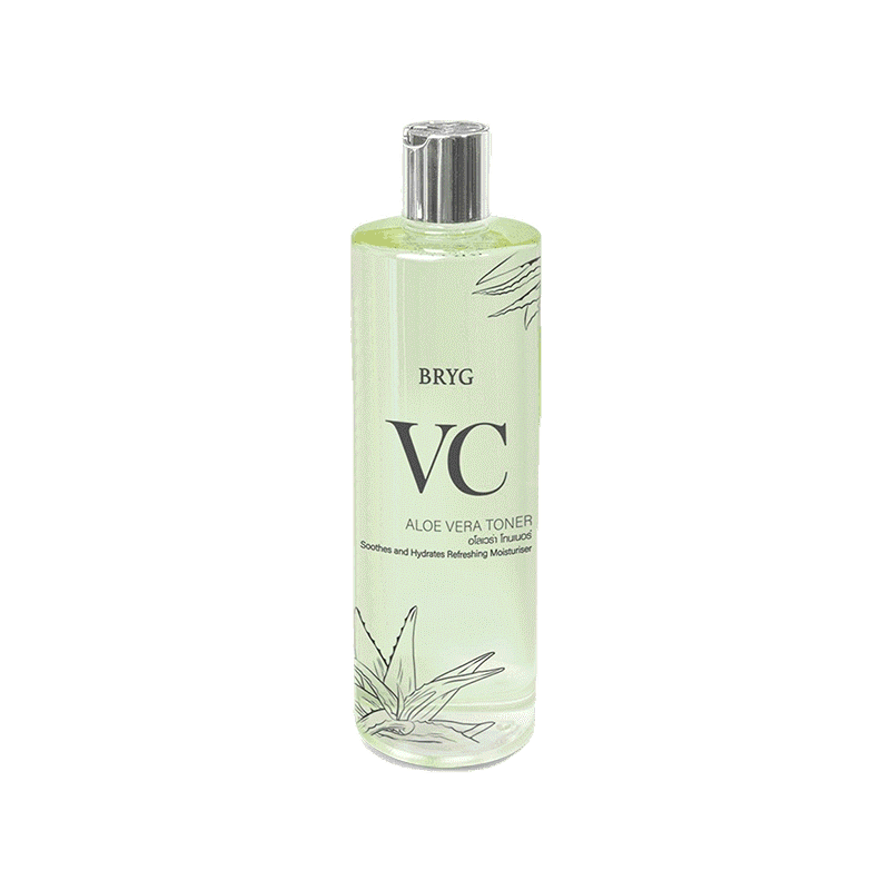 โทนเนอร์ บำรุงและทำความสะอาดผิวหน้า เช็ดทำความสะอาด 3in1 BRYG VC Aloe Vera Toner โทนเนอร์VC 500ml. Bryg