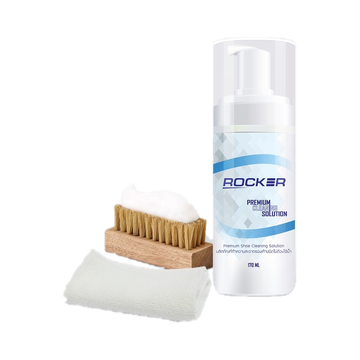 ROCKER น้ำยาซักรองเท้า น้ำยาทำความสะอาดรองเท้า (ของแท้)Premium ฟรีแปรง+ผ้าไมโคร ฆ่าเชื้อไวรัส เชื้อโรค คราบสกปรกไม่ง้อแด