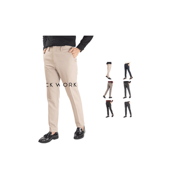 กางเกง สแล็ค ขายาว แสลค ขายาว ทำงาน ผู้ชาย กางเกงขายาว ทรง Slim fit Korean SLACK : CU PANTS