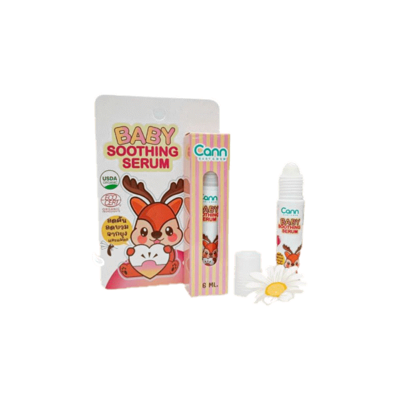 **แก้คันยุงกัด ลดรอยดำ** Cann baby & mom Baby Soothing Serum แคนน์ เซรั่มทาลดคันหลังยุงกัด สูตรออร์แกนิค