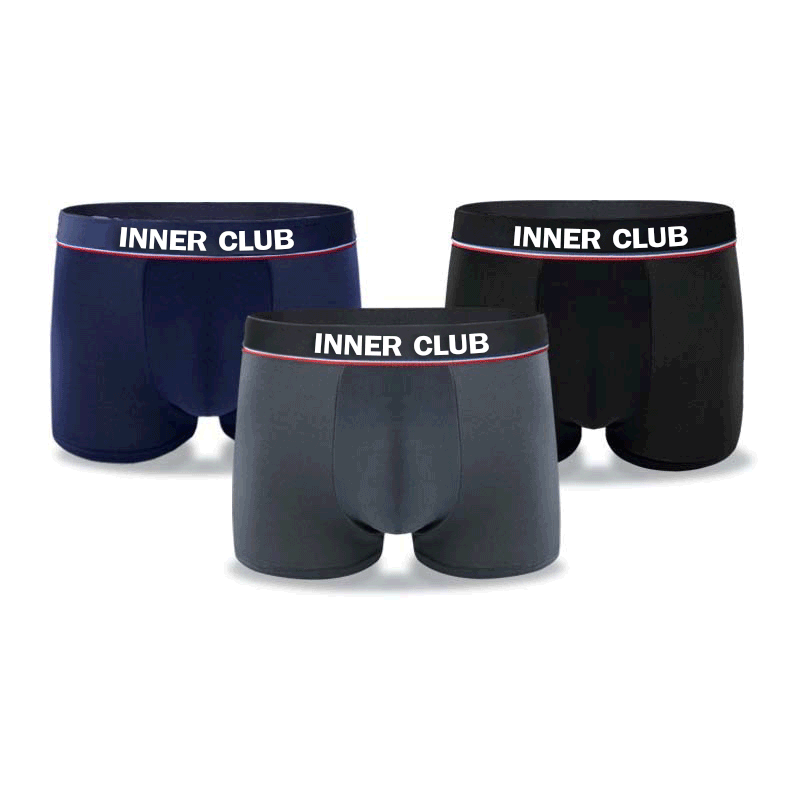 Inner Club บ๊อกเซอร์ชาย รุ่น Air Active V.2 (แพค 3 ตัว) คละสี M-XXL