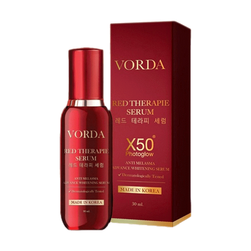 Vorda Red Therapie Serum วอด้า เซรั่ม [30 ml./ขวด] [1 ขวด] เซรั่มดิว อริสรา ฝ้า กระ ริ้วรอย เซรั่มจักรพรรดิ