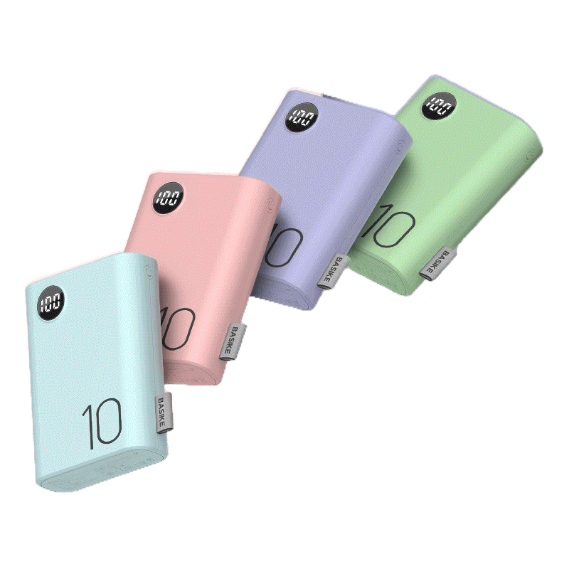 โปรโมชั่น : BASIKE PF23P พาวเวอร์แบงค์ 10000mAH powerbank พาวเวอร์แบงค์ของแท้ แบบพกพา mini มาการอง รับประกัน 1 ปี