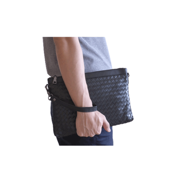 Le Galon Crossbody braided leather bag for mens - กระเป๋าสะพายผู้ชาย หนังถัก MAVERICKSHOES