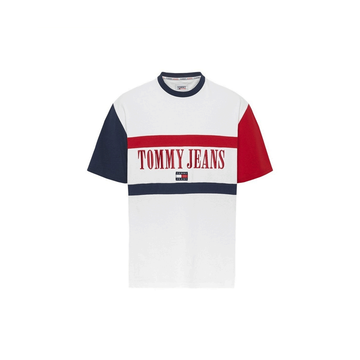 Tommy Hilfiger เสื้อยืดแขนสั้นผู้ชาย รุ่น DM0DM15055 YBR - สีดำ