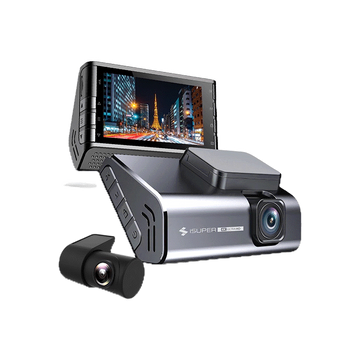 [1998 บ. โค้ด 33DD450] iSuper Dash Cam Pro กล้องติดรถยนต์ คมชัด 4K 2160 P มุมมองกว้าง 150° Super Capacitor