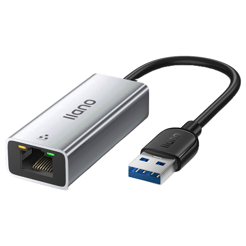 Llano อะแดปเตอร์การ์ดเครือข่าย USB เป็นอีเธอร์เน็ต RJ45 USB 3.0 2.0 100 1000 2500Mbps เป็น RJ45 Lan