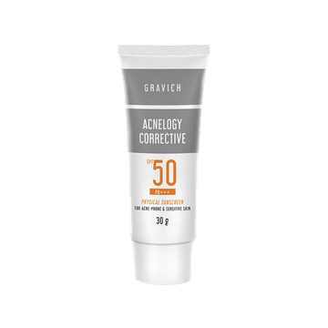 [ลดทันที 50 กรอกโค้ด P3SHRXR]Gravich Acnelogy Physical Sunscreen SPF50 PA+++ 30 g ครีมกันแดดสูตรปราศจากกันแดดเคมี