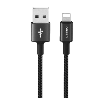 Eloop S9L สายชาร์จ 2.1A USB to LN สายไนลอนถัก ทนทาน แข็งแรง สําหรับชาร์จโทรศัพท์มือถือ