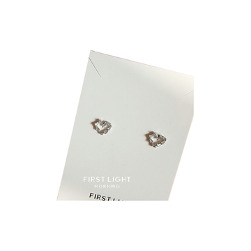 First Light Morning : Soulmate Earrings ต่างหูก้านเงิน ต่างหูแป้น ต่างหูหัวใจ วาเลนไทน์