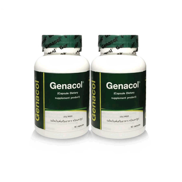 Exp31/03/24 แพ็คคู่ Genacol Hydrolyzed Collagen 90+90s. จีนาคอล คอลลาเจน ช่วยดูแลผู้มีอาการปวดข้อเข่า (v)