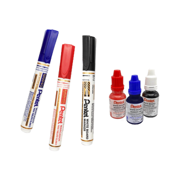 ปากกาไวท์บอร์ด สีน้ำเงิน, แดง, ดำ ยี่ห้อ Pentel / 1 ด้าม