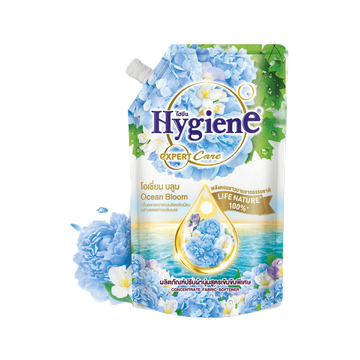 [ใหม่] HYGIENE ไฮยีน เอ็กซ์เพิร์ท แคร์ ไลฟ์เซ้นท์ น้ำยาปรับผ้านุ่มสูตรเข้มข้นพิเศษ กลิ่น โอเชี่ยนบลูม(ฟ้า) 1150มล.