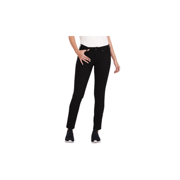 WRANGLER กางเกงยีนส์ผู้หญิง เอวต่ำ ทรงรัดรูป (ALEC) รุ่น WR WR20Y001 BLACK กางเกง กางเกงยีนส์ เสื้อผ้าผู้หญิง